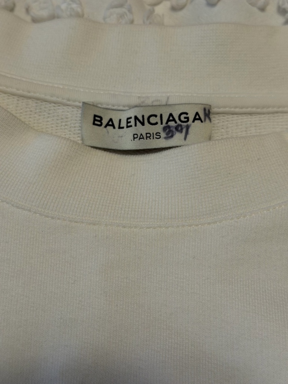 Balenciaga White Jumper / Sweatshirt Sz S - Picture 5 of 15